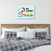 Erdnüsse | Snoopy & Friends Winter Scarf Leinwanddruck (Insitu (Schlafzimmer))