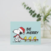 Erdnüsse | Snoopy & Friends Winter Scarf Postkarte (Stehend Vorderseite)