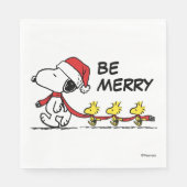 Erdnüsse | Snoopy & Friends Winter Scarf Serviette (Vorderseite)