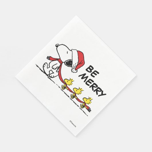 Erdnüsse | Snoopy & Friends Winter Scarf Serviette (Ecke)
