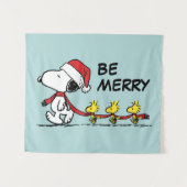 Erdnüsse | Snoopy & Friends Winter Scarf Wandteppich (Vorderseite (Horizontal))