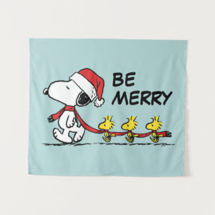Erdnüsse Snoopy & Friends Winter Scarf Wandteppich