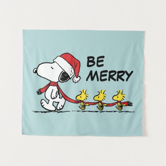 Erdnüsse | Snoopy & Friends Winter Scarf Wandteppich (Vorderseite (Horizontal))