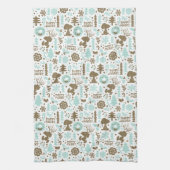 Erdnüsse | Snoopy Frostiges Weihnachtsmuster Geschirrtuch (Vertikal)