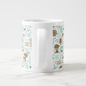 Erdnüsse | Snoopy Frostiges Weihnachtsmuster Jumbo-Tasse (Rückseite)