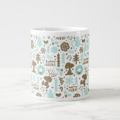 Erdnüsse | Snoopy Frostiges Weihnachtsmuster Jumbo-Tasse (Vorderseite)
