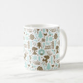 Erdnüsse | Snoopy Frostiges Weihnachtsmuster Kaffeetasse (VorderseiteRechts)