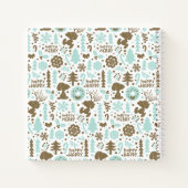 Erdnüsse | Snoopy Frostiges Weihnachtsmuster Notizblock (Rückseite)