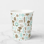 Erdnüsse | Snoopy Frostiges Weihnachtsmuster Pappbecher (Links)