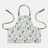 Erdnüsse | Snoopy Frostiges Weihnachtsmuster Schürze (Vorderseite)