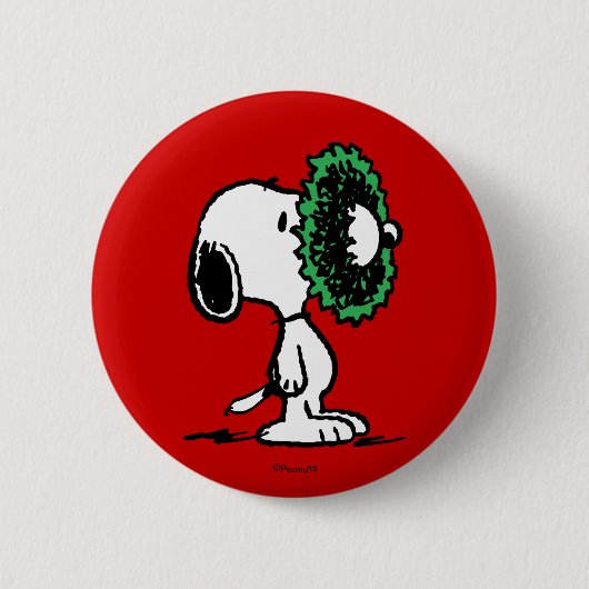 Erdnüsse | Snoopy für Feiertage Button (Vorderseite)