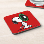 Erdnüsse | Snoopy für Feiertage Getränkeuntersetzer (Linke Seite)