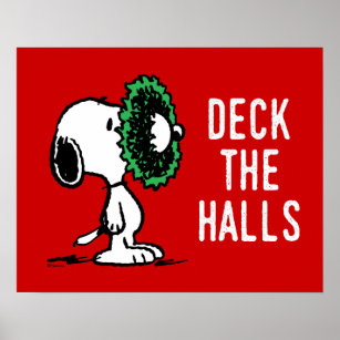 Erdnüsse   Snoopy für Feiertage Poster