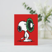 Erdnüsse | Snoopy für Feiertage Postkarte (Stehend Vorderseite)