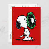 Erdnüsse | Snoopy für Feiertage Postkarte (Vorne/Hinten)