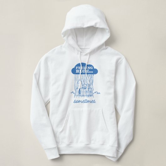 Erdnüsse | Snoopy Gefühl Blau ist auch in Ordnung Hoodie (Design vorne)