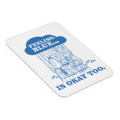 Erdnüsse | Snoopy Gefühl Blau ist auch in Ordnung Magnet (Rechte Seite)