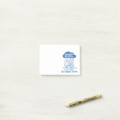 Erdnüsse | Snoopy Gefühl Blau ist auch in Ordnung Post-it Klebezettel (Auf Schreibtisch)