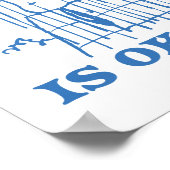 Erdnüsse | Snoopy Gefühl Blau ist auch in Ordnung Poster (Ecke)