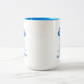 Erdnüsse | Snoopy Gefühl Blau ist auch in Ordnung Zweifarbige Tasse (Mittel)