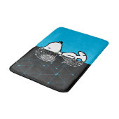 Erdnüsse | Snoopy Geometric Design Badematte (Schrägansicht)