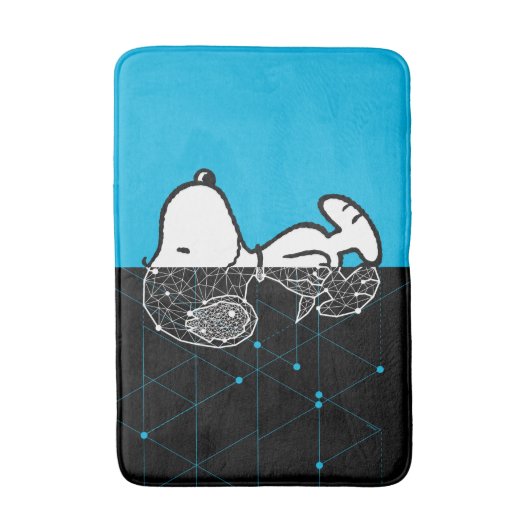 Erdnüsse | Snoopy Geometric Design Badematte (Vorderseite Vertikal)