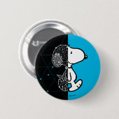 Erdnüsse | Snoopy Geometric Design Button (Vorne & Hinten)