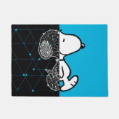 Erdnüsse | Snoopy Geometric Design Fußmatte (Vorderseite)
