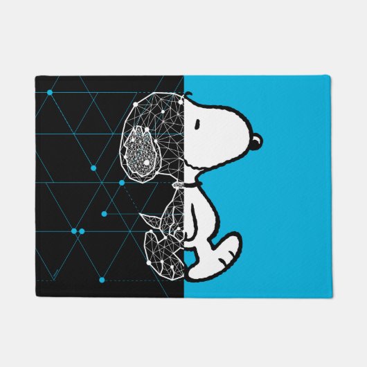 Erdnüsse | Snoopy Geometric Design Fußmatte (Vorderseite)