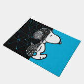 Erdnüsse | Snoopy Geometric Design Fußmatte (Schrägansicht)