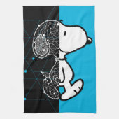 Erdnüsse | Snoopy Geometric Design Geschirrtuch (Vertikal)
