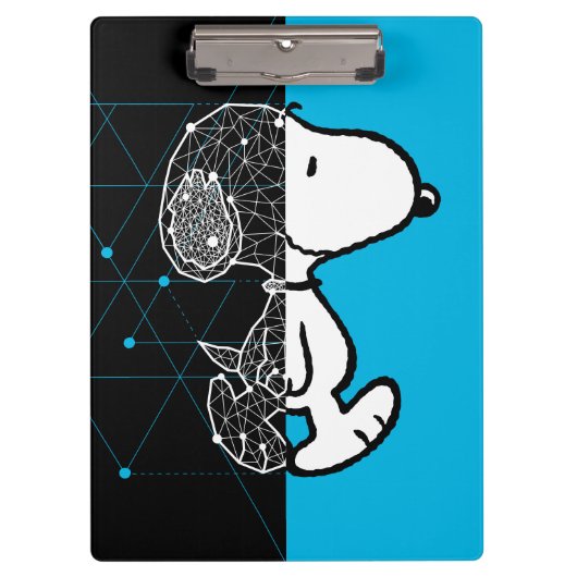 Erdnüsse | Snoopy Geometric Design Klemmbrett (Vorderseite)