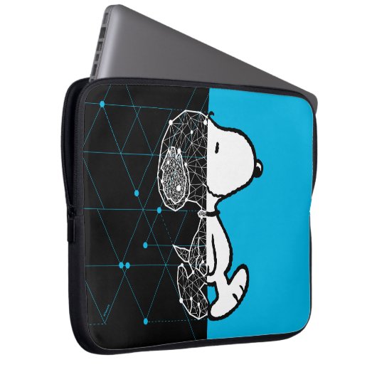 Erdnüsse | Snoopy Geometric Design Laptopschutzhülle (Vorne Rechts)