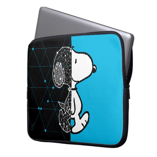 Erdnüsse | Snoopy Geometric Design Laptopschutzhülle (Vorderseite Links)