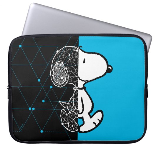 Erdnüsse | Snoopy Geometric Design Laptopschutzhülle (Vorderseite)