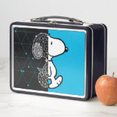 Erdnüsse | Snoopy Geometric Design Metall Brotdose (Beispiel)