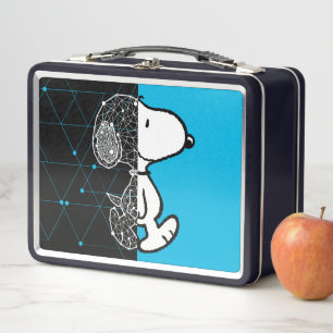 Erdnüsse   Snoopy Geometric Design Metall Brotdose