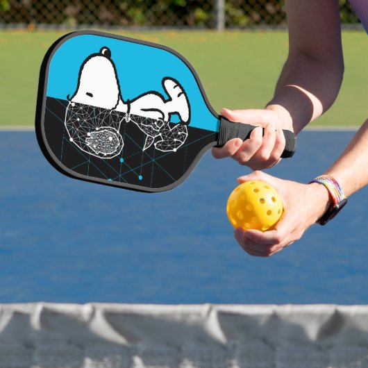 Erdnüsse | Snoopy Geometric Design Pickleball Schläger (InSitu)