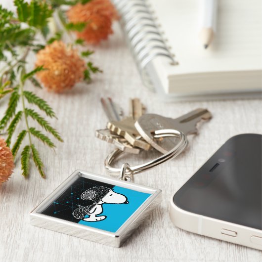 Erdnüsse | Snoopy Geometric Design Schlüsselanhänger (Seite)