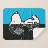 Erdnüsse | Snoopy Geometric Design Sherpadecke (Vorderseite (Horizontal))