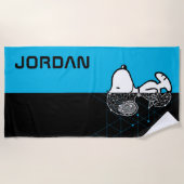 Erdnüsse | Snoopy Geometric Design Strandtuch (Vorderseite)