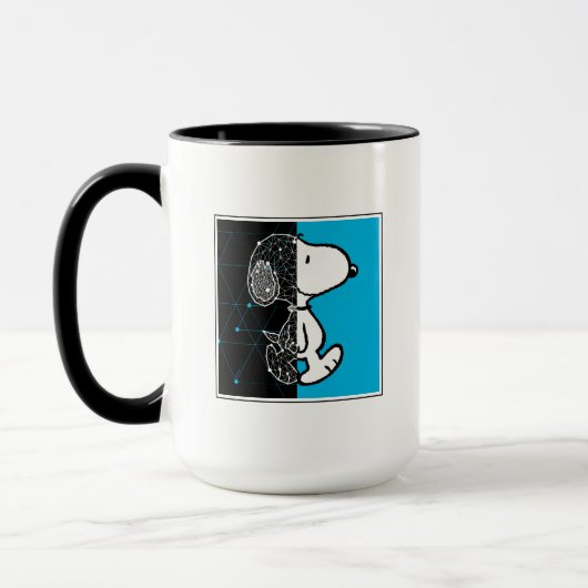 Erdnüsse | Snoopy Geometric Design Tasse (Links)