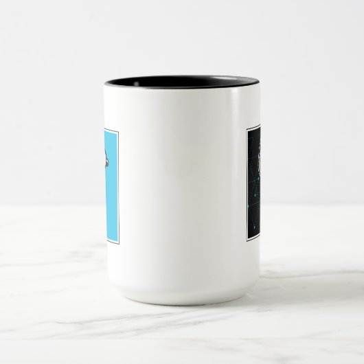 Erdnüsse | Snoopy Geometric Design Tasse (Zentrum)