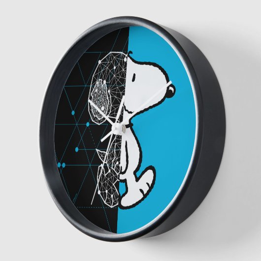 Erdnüsse | Snoopy Geometric Design Uhr (Winkel)