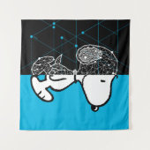 Erdnüsse | Snoopy Geometric Design Wandteppich (Vorderseite (Horizontal))