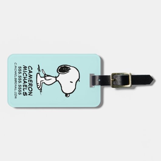 Erdnüsse | Snoopy Gepäckanhänger (Vorderseite horizontal)