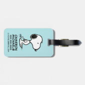 Erdnüsse | Snoopy Gepäckanhänger (Rückseite horizontal)