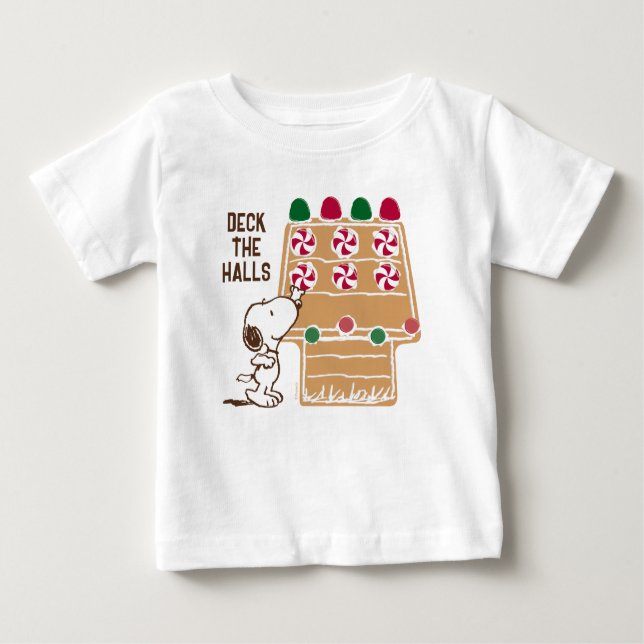 Erdnüsse | Snoopy Gingerbrot House Baby T-shirt (Vorderseite)