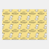 Erdnüsse | Snoopy-Glückwünsche für Ihre Rente Geschenkpapier Set (Vorderseite)