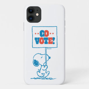 Erdnüsse   Snoopy - Go Vote Sign Case-Mate iPhone Hülle